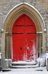 door with snow pinterest