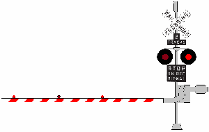 train gate down